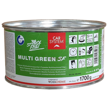 CarSystem Multi Green SF inkl. Härter Multifunktionsspachtel styrolfrei 1,75 Kg